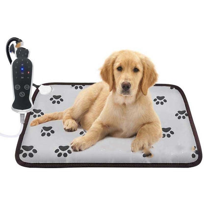 Pet Heating Pad For Dog Cat Heat Mat Indoor Electric Waterproof Dog Heated Pad With Chew Resistant Cord Winter Pet Blanket Warmer