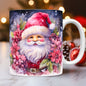 Creative 3D Christmas Ceramic Mug Unique Space Design Snowman Santa Coffee Cup Tea Milk Mug Christmas Gifts For Kids Adults Kitchen Gadgets